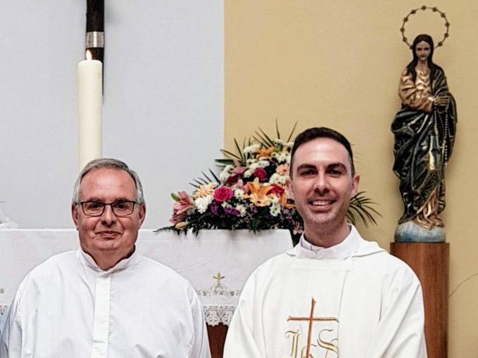Jaume Gasulla y Antonio Castilla, anteriores sacerdotes de la parroquia de San Fernando, en Málaga