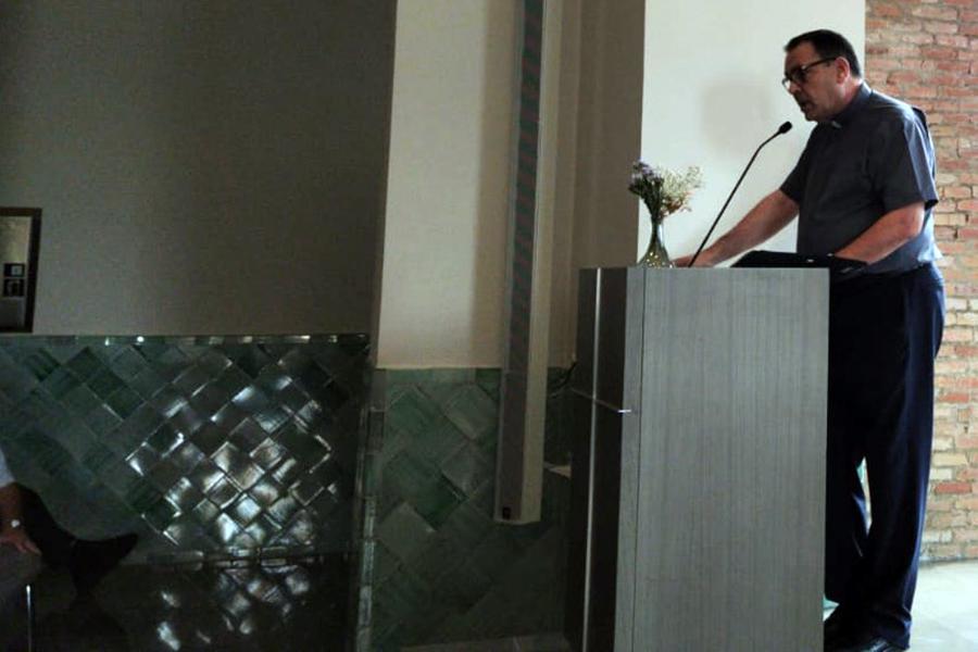 Rafael Carmona, ecónomo diocesano, en la Jornada Sacerdotal Inicio Curso Pastoral 2020-2021 // E. LÓPEZ