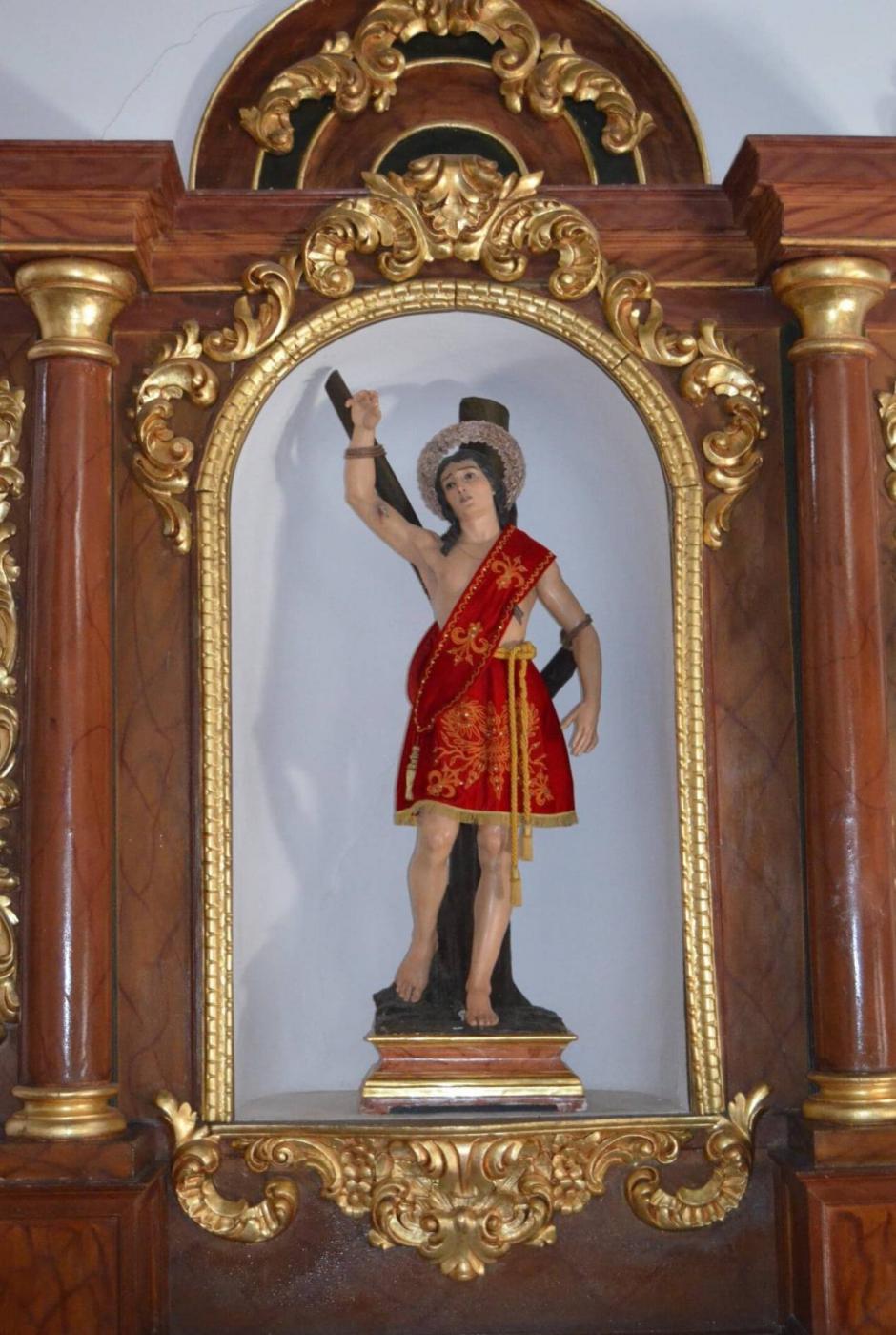 San Sebastián en la parroquia de Ntra. Sra. del Rosario en Alcaucín