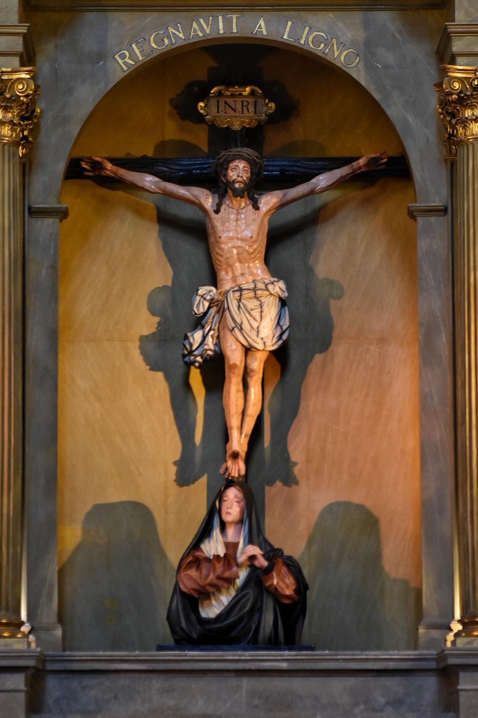 Cristo de la Victoria, restaurado, en su capilla // F. RUIZ NARVÁEZ