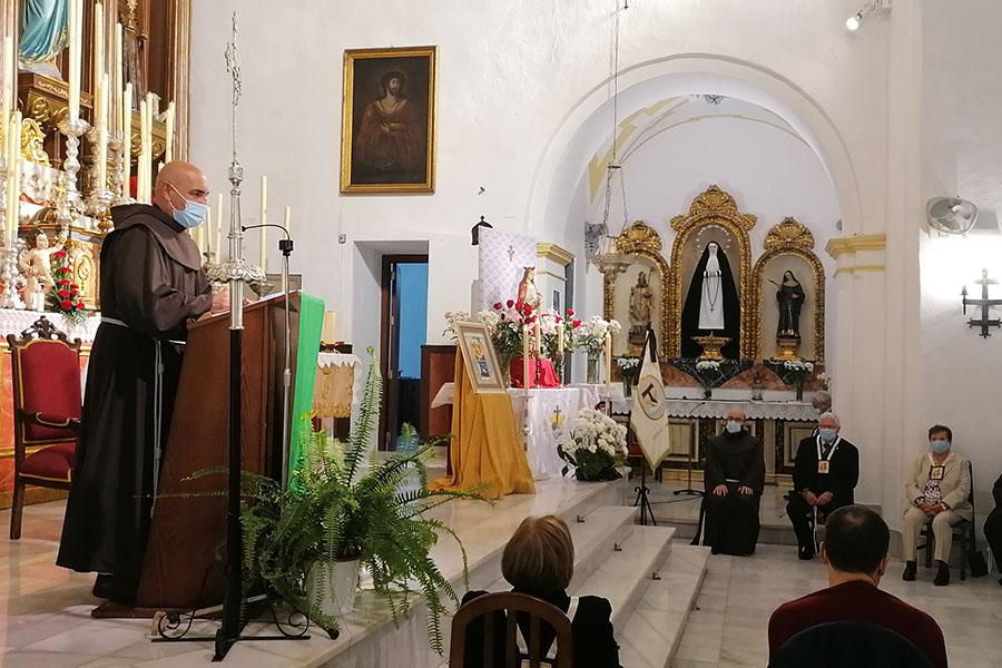 Apertura de los actos del 800 aniversario de la Orden Franciscana Seglar en la iglesia de San Francisco en Vélez-Málaga