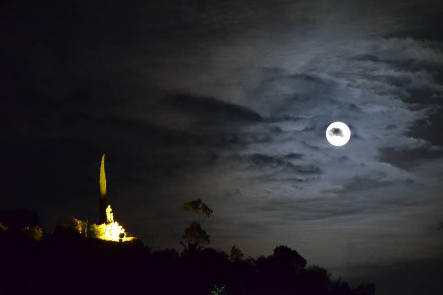 Escultura de Fray Leopoldo en Alpandeire