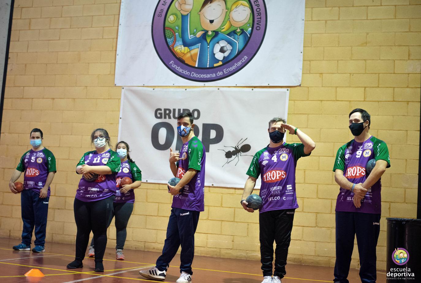 Trops Malaga-E.D. Fundacion Victoria de balonmano Sindrome de Down