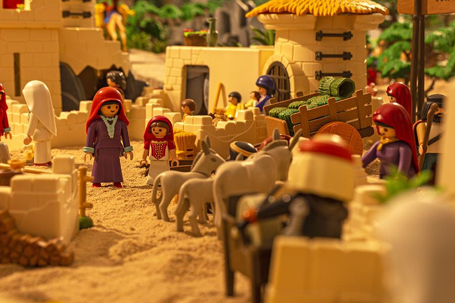 Belén Clicktiano en la parroquia Sagrada Familia, en Málaga