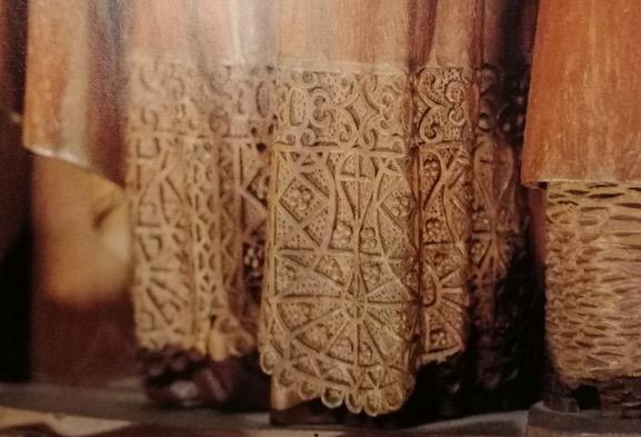 Detalles de la sillería del coro de la Catedral de Málaga