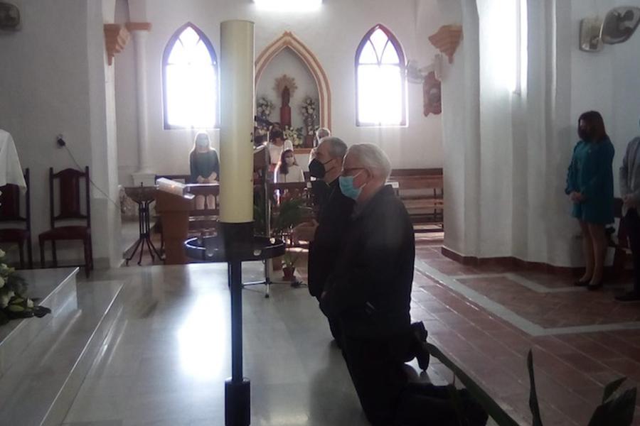 Cútar, Almáchar y El Borge reciben al Sr. Obispo