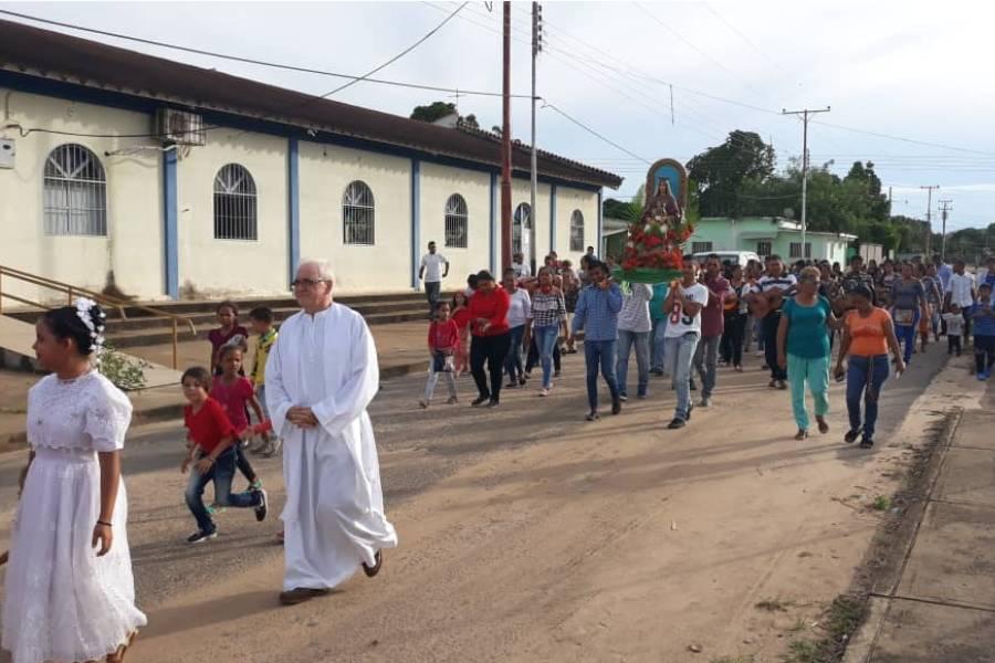 Celebración en la Misión de Caicara del Orinoco en Venezuela