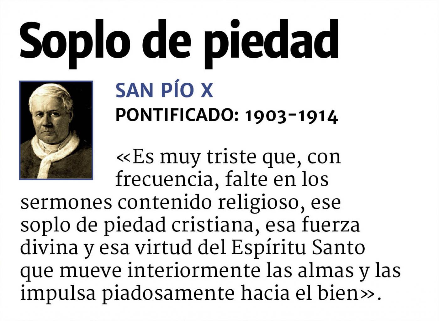 San Pío X, sobre el Espíritu Santo