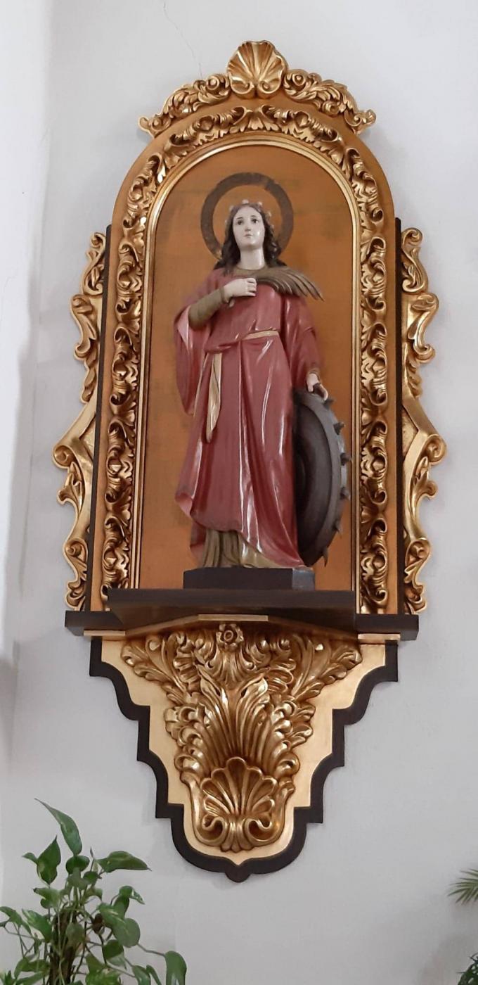 Imagen de santa Catalina Martir en Arenas