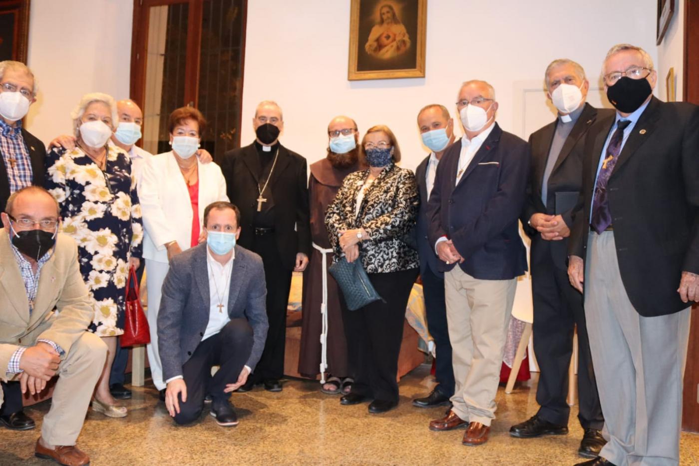 Visita Pastoral del Obispo de Málaga al Convento de San Francisco, en Vélez-Málaga