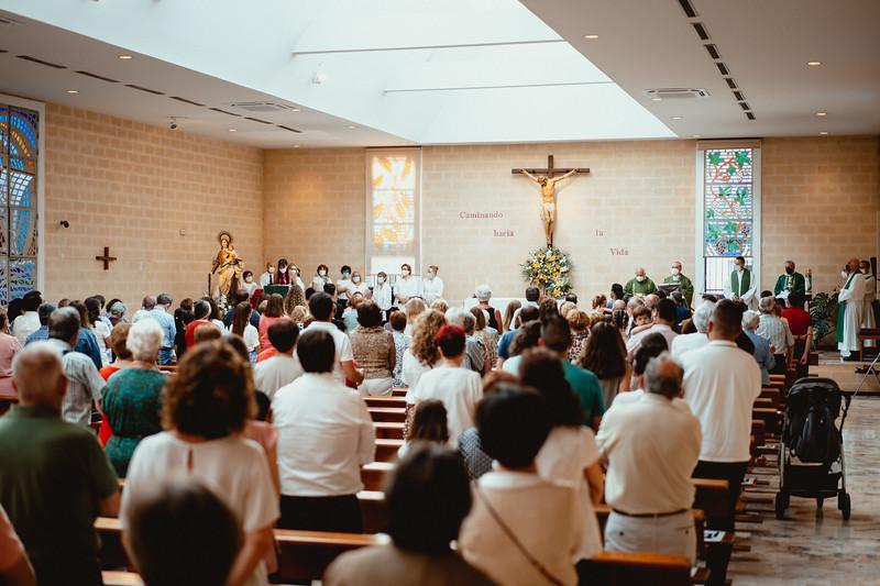 Bendición de los salones parroquiales de El Salvador, en Málaga capital