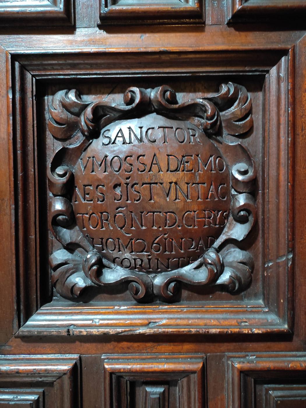 SANCTORVM OSSA DAEMONES SISTVNT…