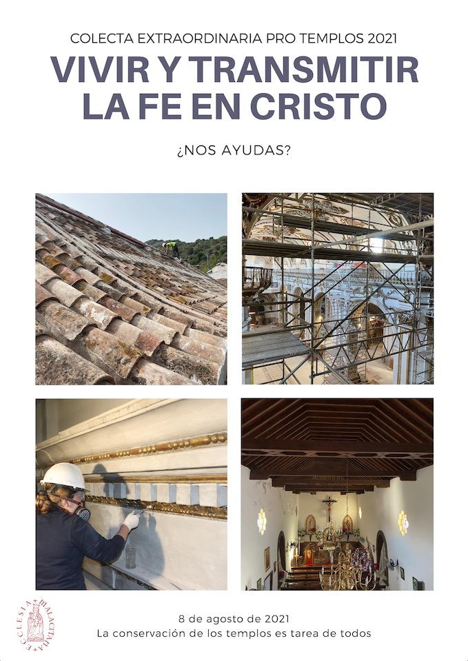 Cartel para la Jornada Pro Templos 2021