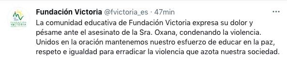 Fundación Victoria condena la violencia ante el asesinato acaecido en Rincón de la Victoria
