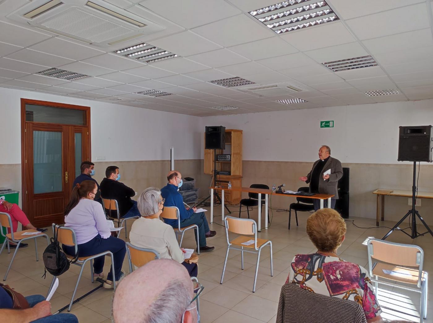Presentación de las Prioridades Pastorales Diocesanas, por el vicario para el Laicado, Manuel Ángel Santiago, en el arciprestazgo de Ronda