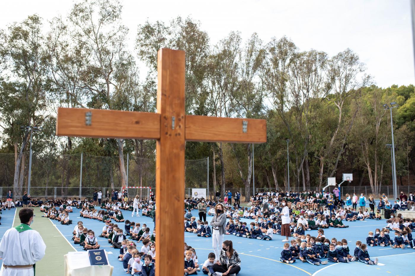 1.200 alumnos participan en la celebración de la Palabra del colegio Cardenal Herrera Oria