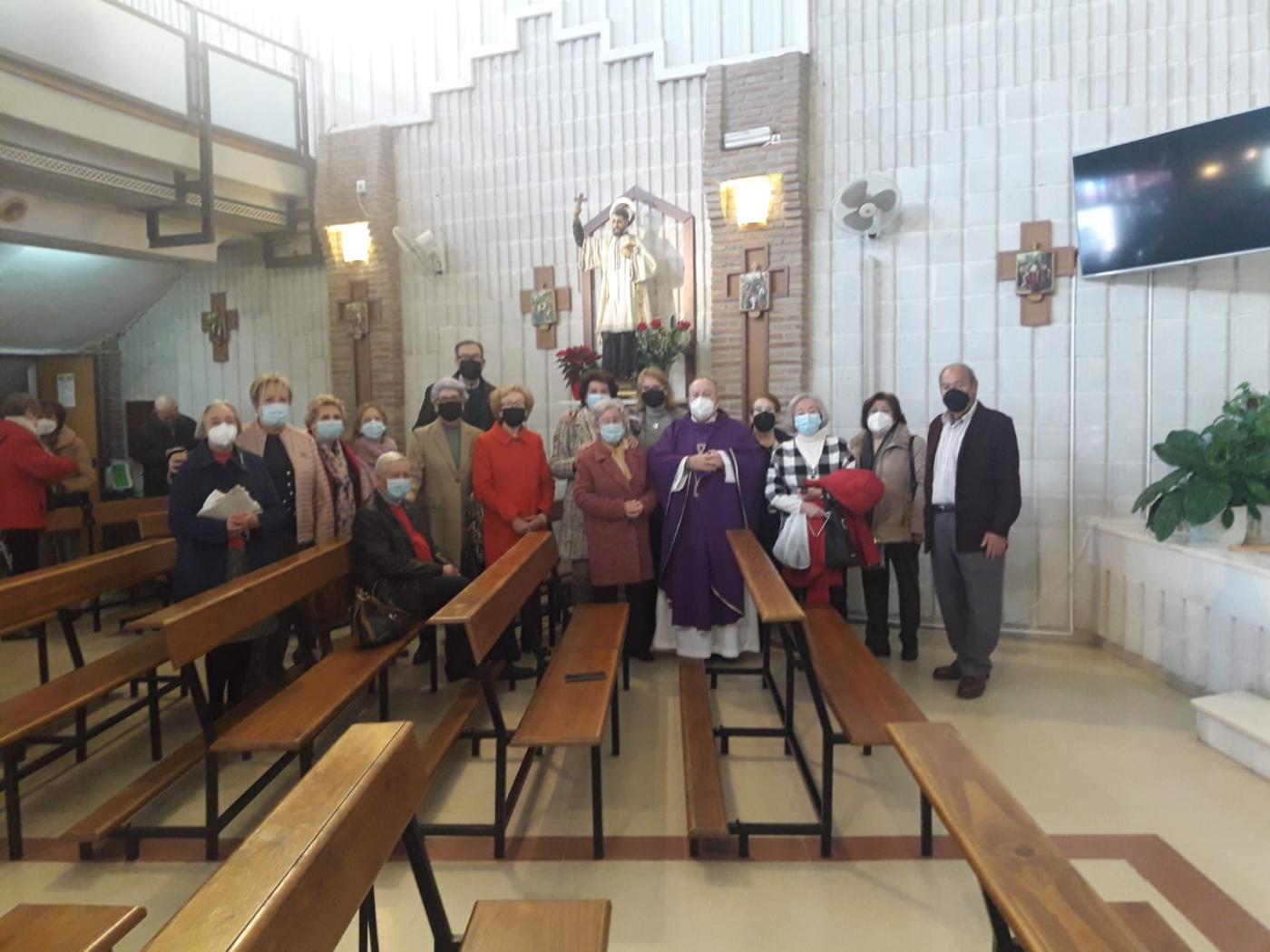 Celebración de San Francisco Javier en la parroquia del mismo nombre, en Málaga capital