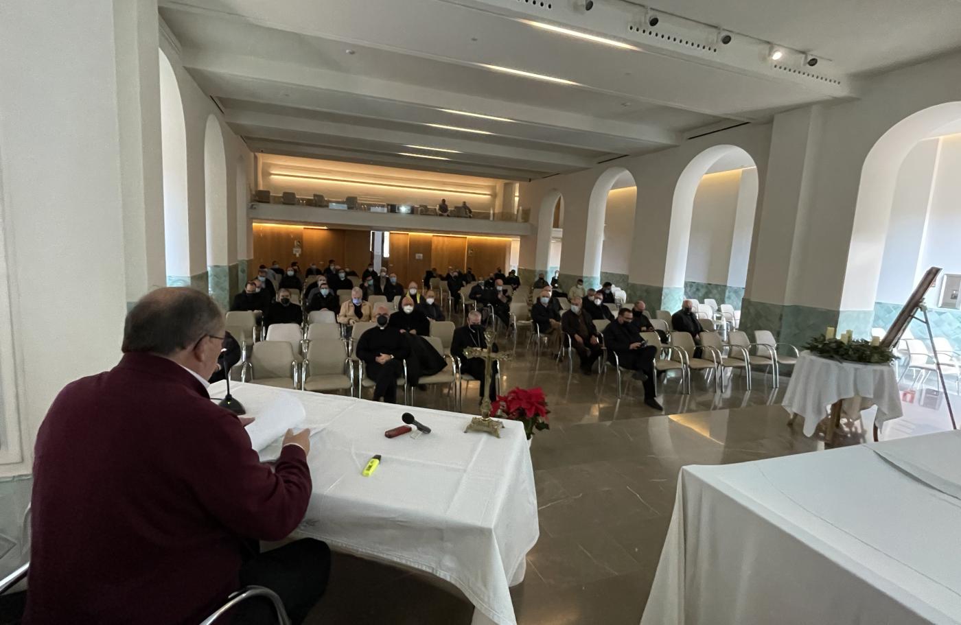 Retiro de Adviento para el clero 2021 celebrado en Casa Diocesana // E. LLAMAS
