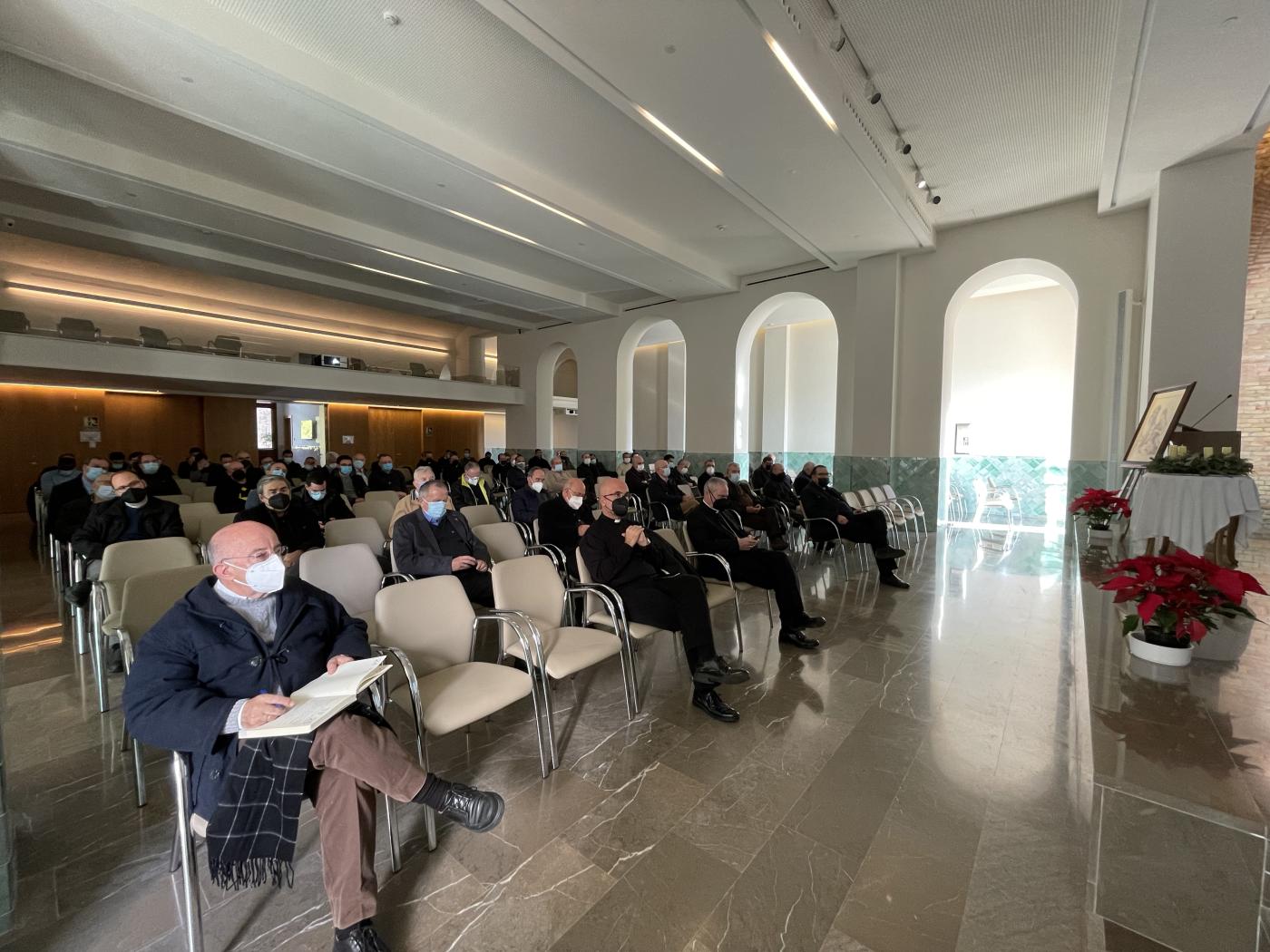 Retiro de Adviento para el clero 2021 celebrado en Casa Diocesana // E. LLAMAS