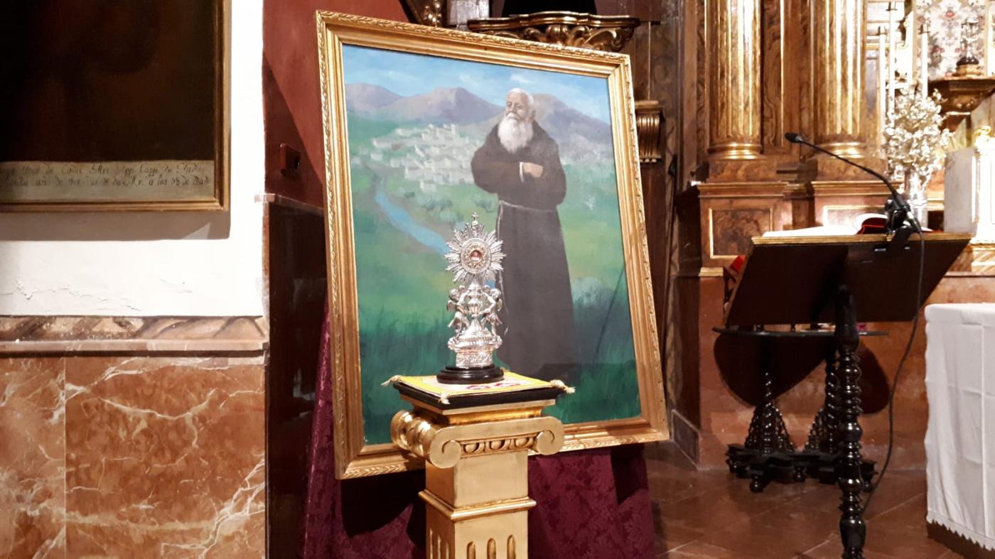 La Divina Pastora de Málaga expondrá su reliquia de Fray Leopoldo los días 9 de cada mes