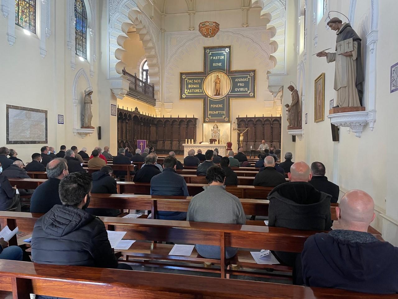 Retiro de Cuaresma para el Clero, en la Capilla del Buen Pastor del Seminario de Málaga // E. LLAMAS