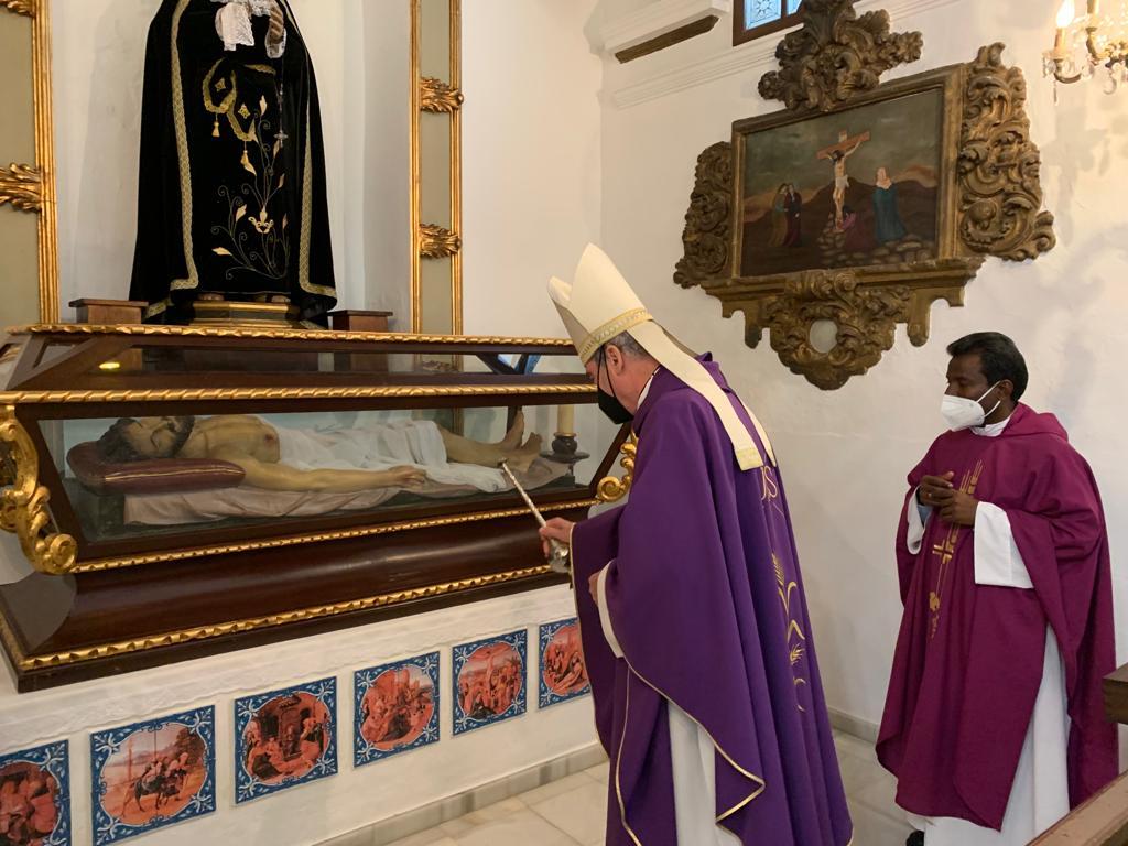 Visita Pastoral del Sr. Obispo. D. Jesús Catalá, a la parroquia de Santiago, en Monda