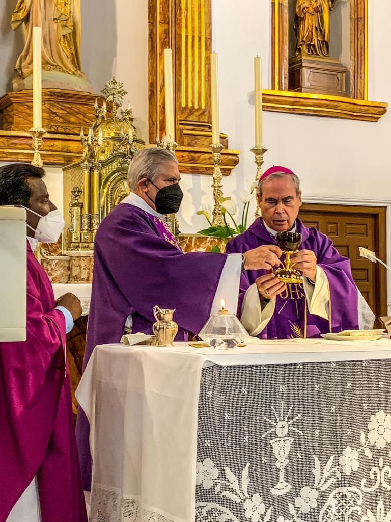 Visita Pastoral del Sr. Obispo. D. Jesús Catalá, a la parroquia de Santiago, en Monda