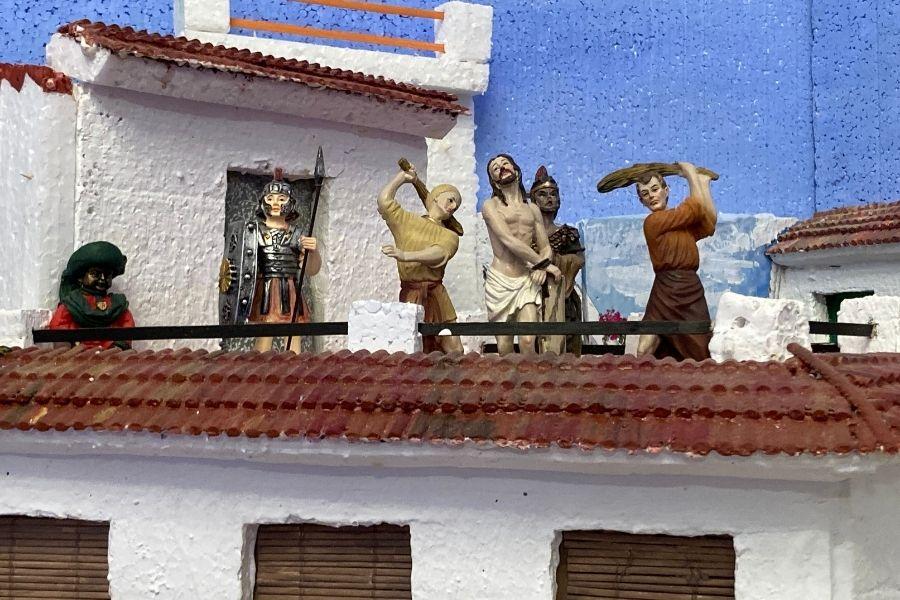Escena de la Pasión de Cristo en la parroquia de Frigiliana