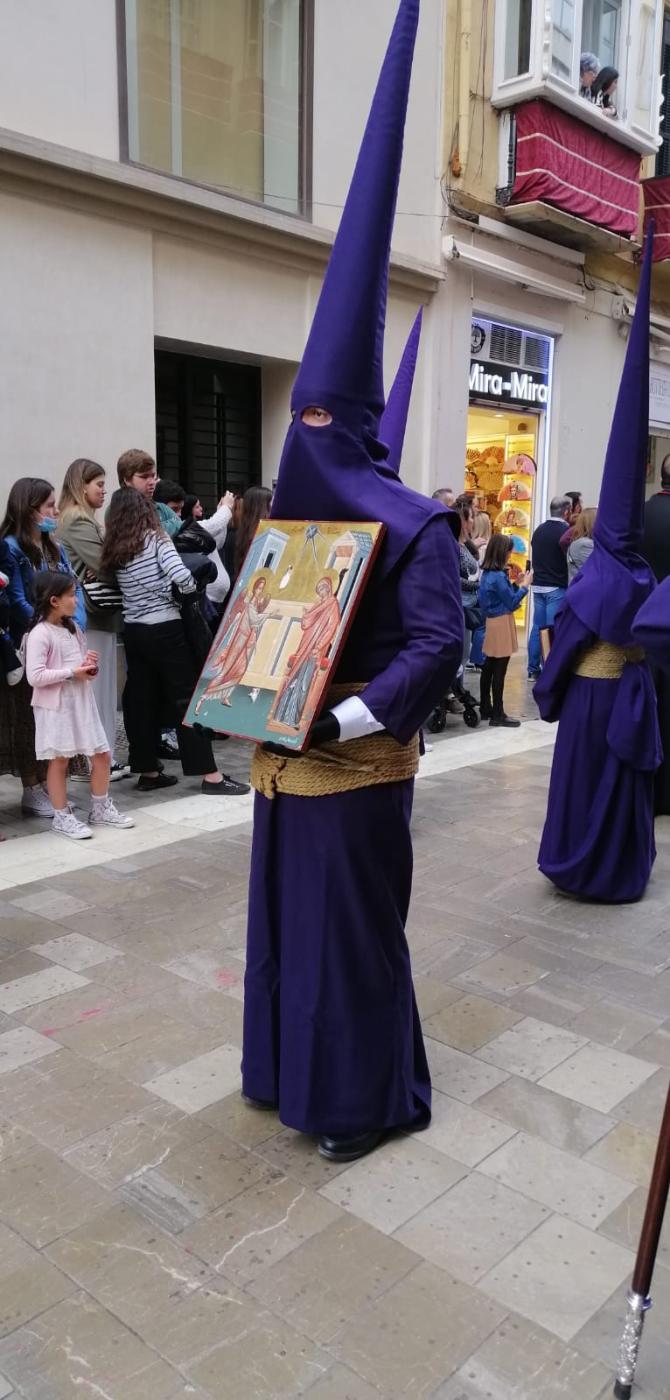 Participación del icono en la Estación Penitencial de la hermandad de Pasión