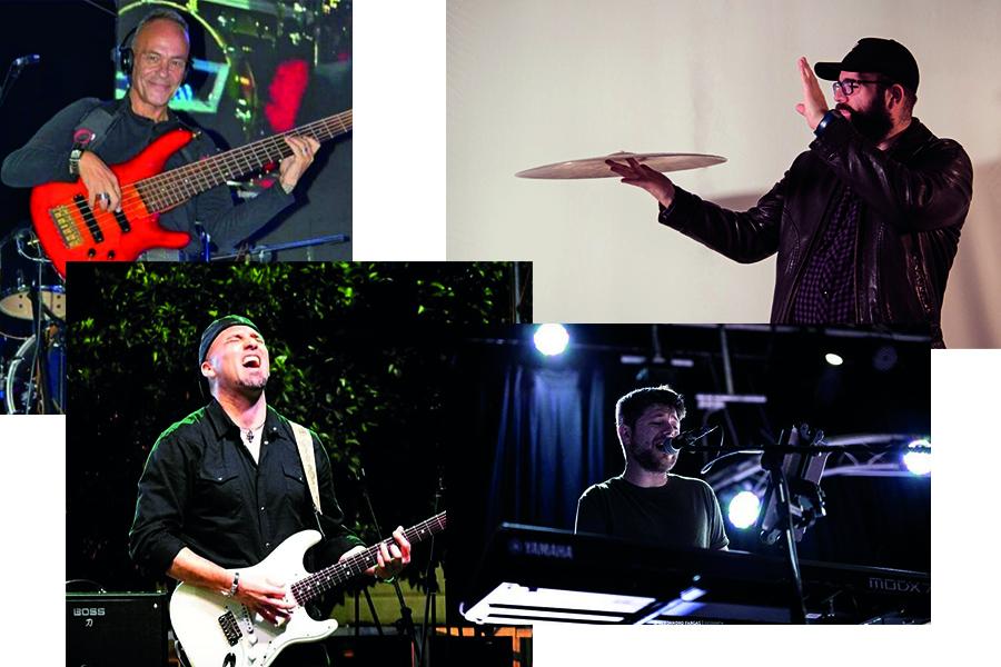 Una banda acompaña a los cantautores Migueli y Jesús Cabello en el Festival del Espíritu