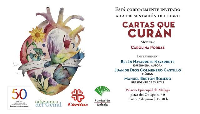 Invitación a la presentación de Cartas que curan