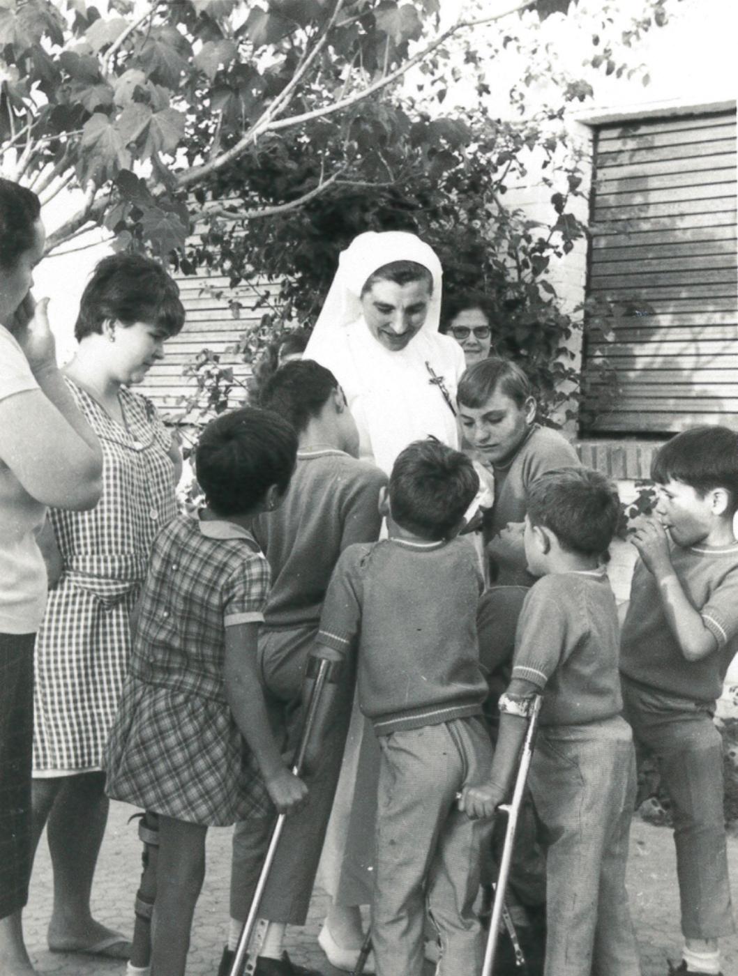 El Cottolengo de Málaga acogió a muchos niños afectados por la poliomielitis