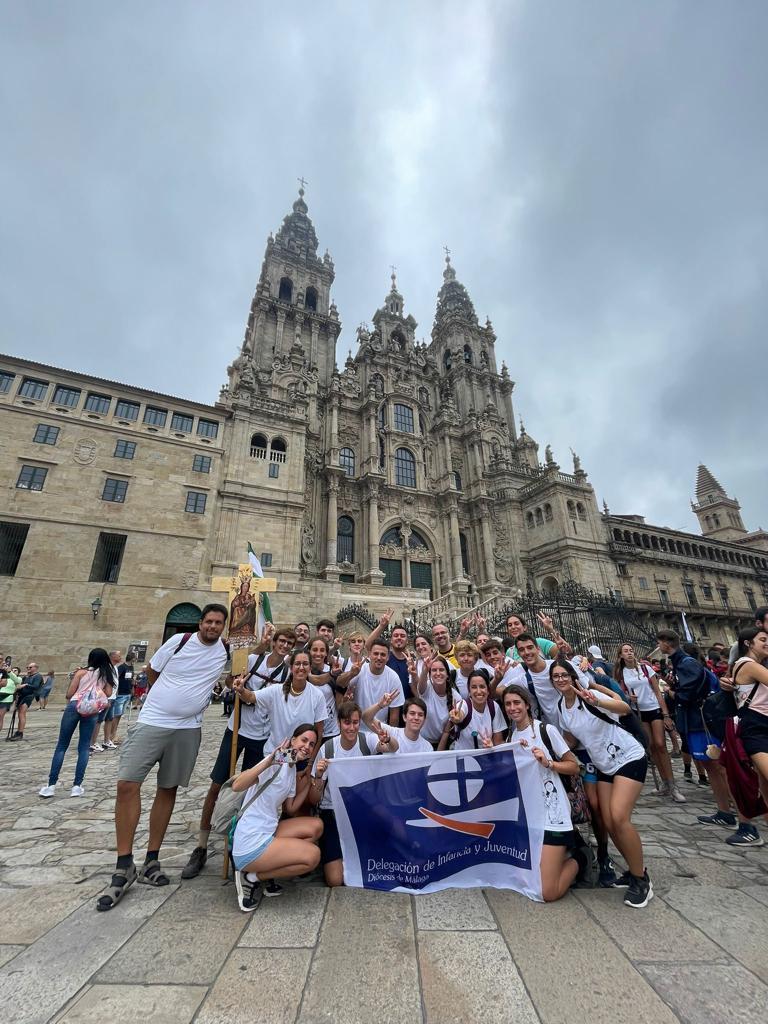 Los jóvenes de Málaga llegan a Santiago de Compostela para participar en la PEJ22