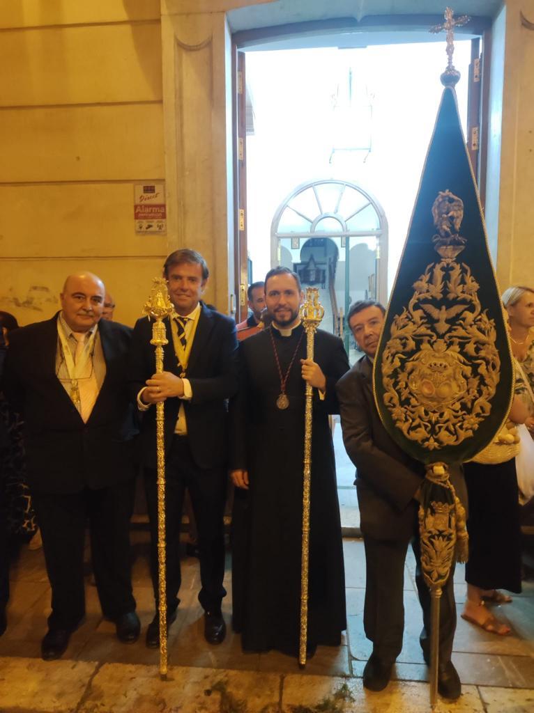 Con la hermandad del Rocío de La Caleta