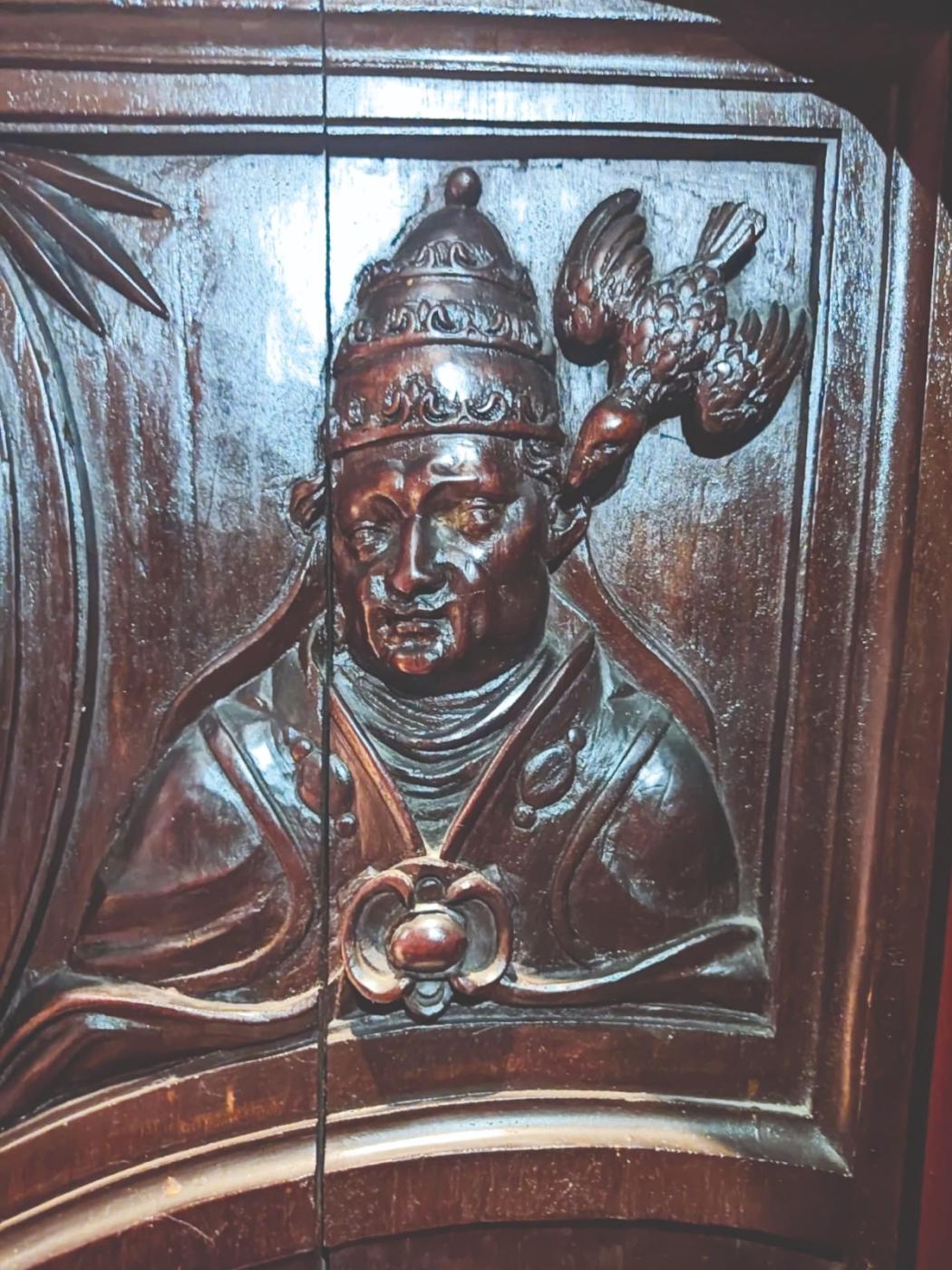 Detalle de la sillería del coro de la Catedral de Málaga