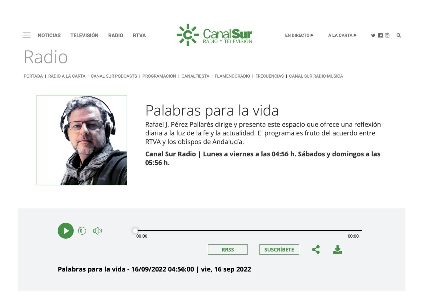 El fundador de las Hijas de la Caridad en Canal Sur Radio