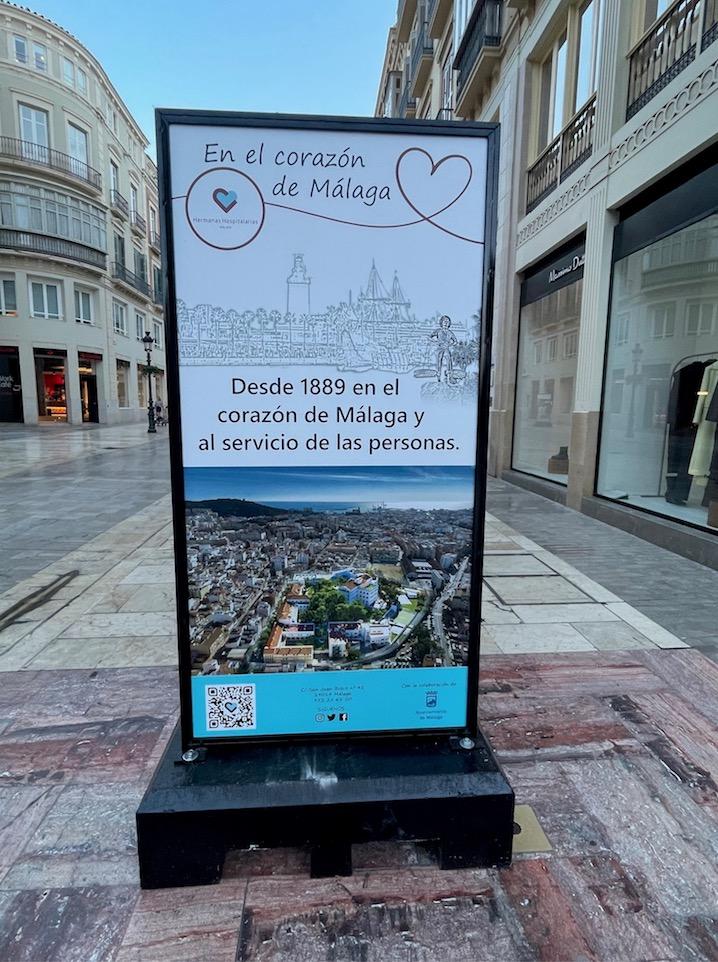 Exposición Hermanas Hospitalarias en calle Larios