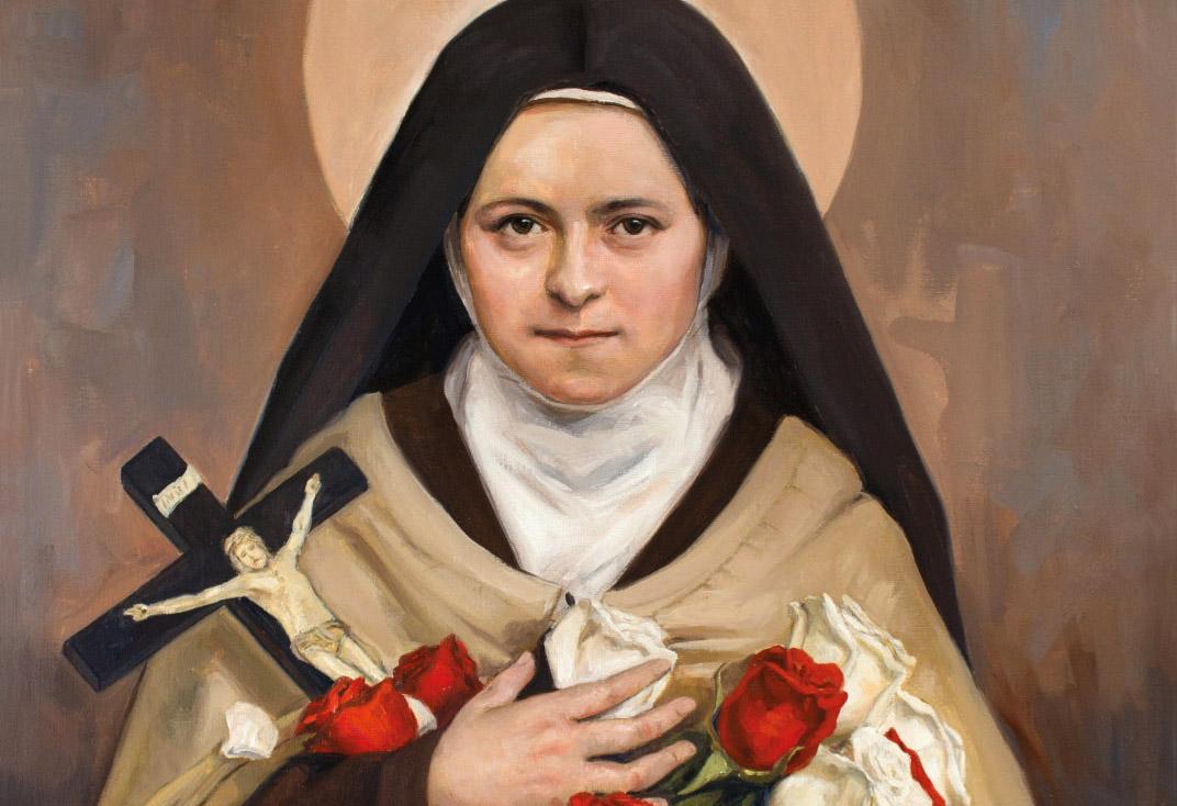 Una obra sobre santa Teresa de Lisieux en la parroquia de la Asunción