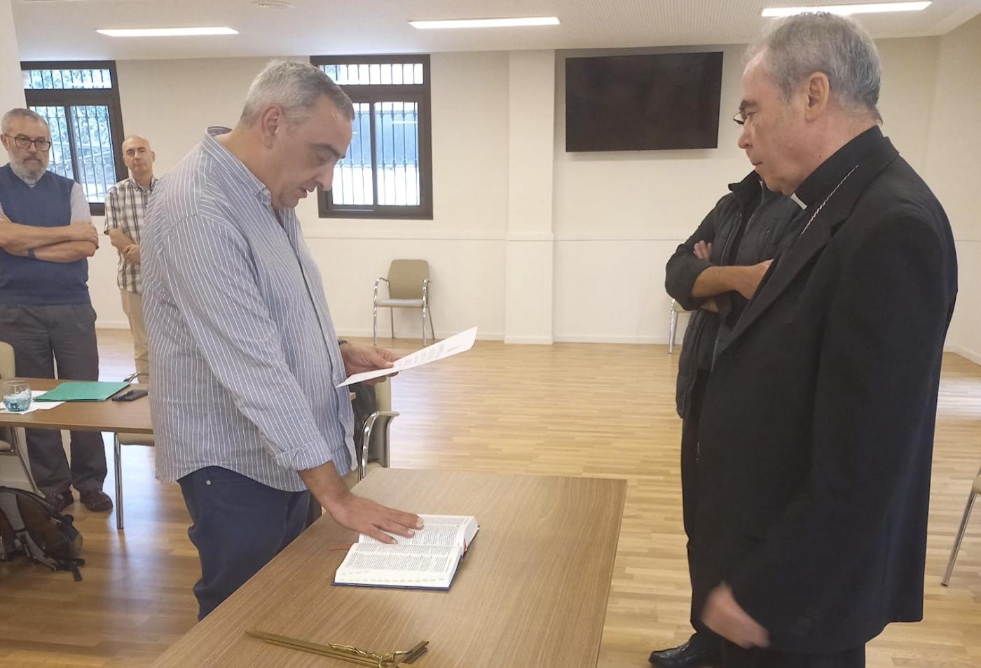 Juramento de Antonio Jiménez O.SS.T. como nuevo miembro del Consejo Presbiteral