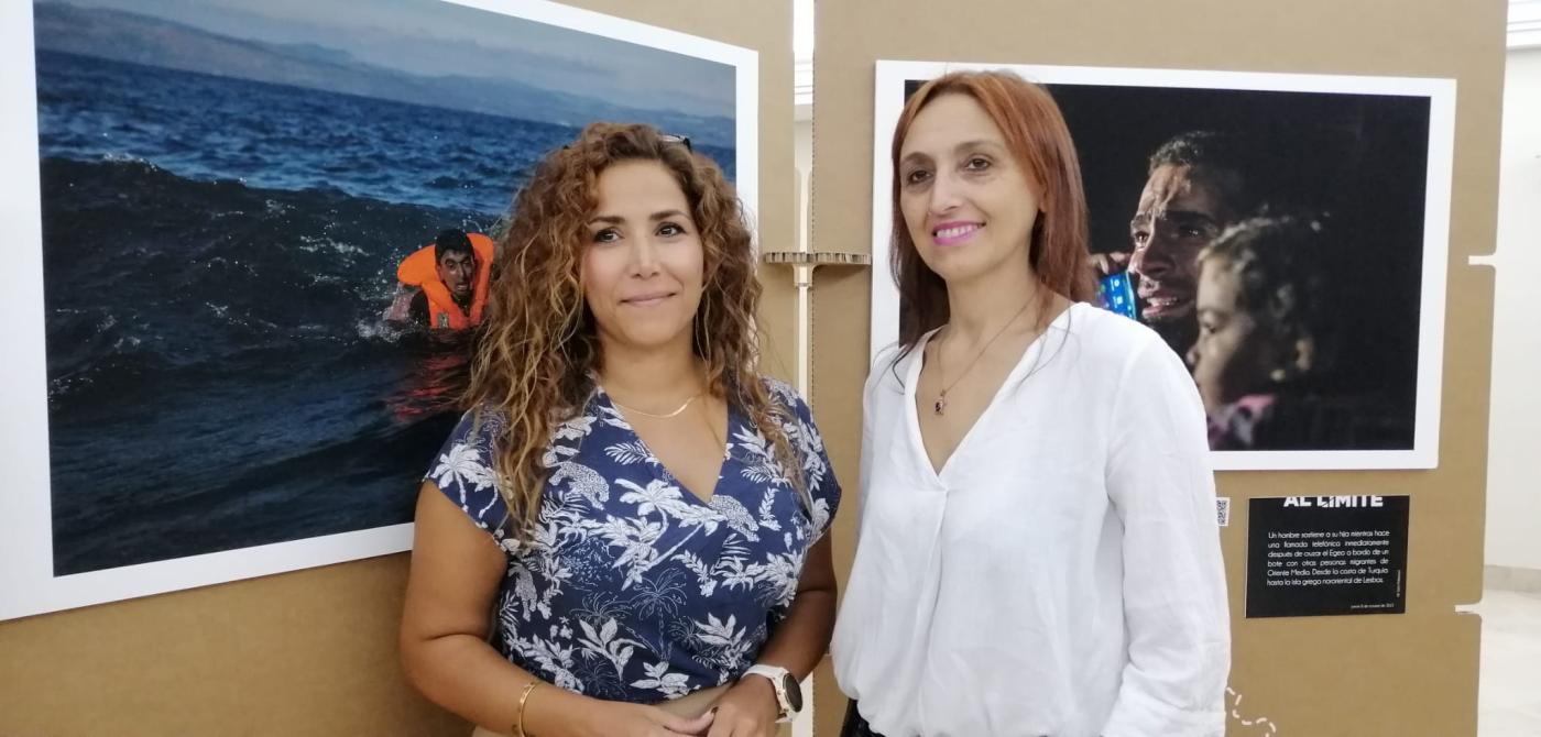 Foto de Santi Palacios en la exposición