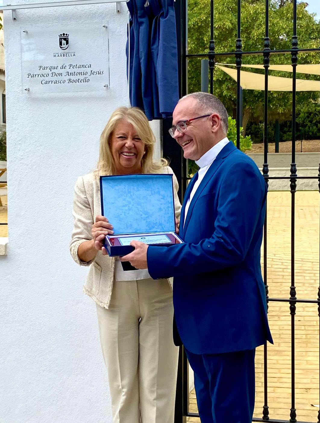 Inauguración del parque Antonio Jesús Carrasco Bootello en Marbella.