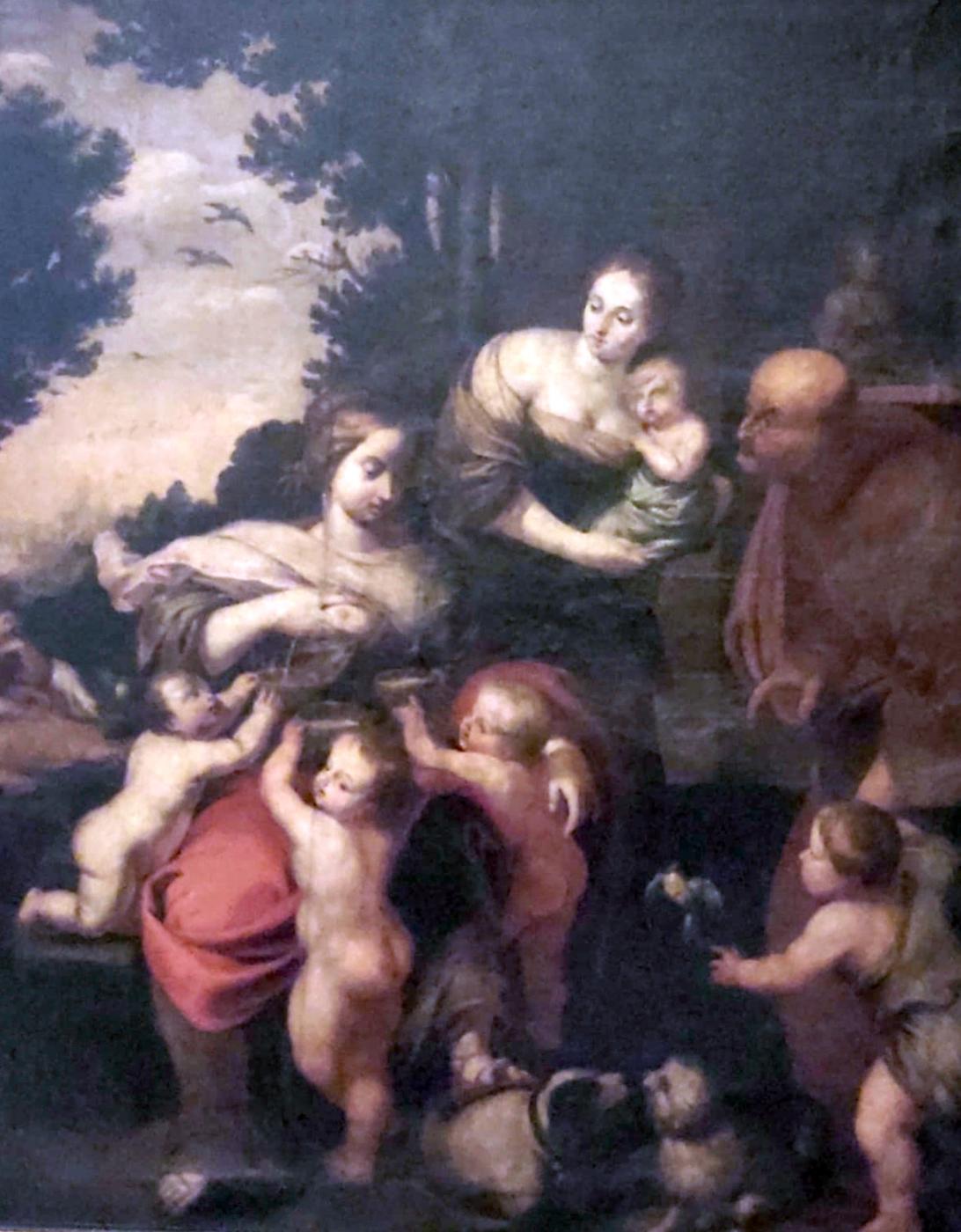 La caridad se representa como una nodriza en esta obra del s. XVII atribuida a Miguel Manrique en la Catedral de Málaga