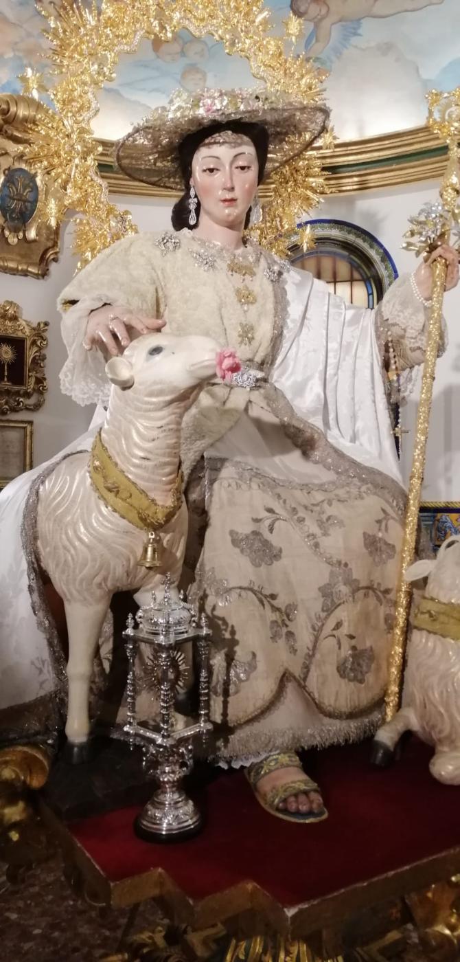El Obispado y la Fundación Málaga firman el convenio para la restauración de la imagen de la Divina Pastora de las Almas