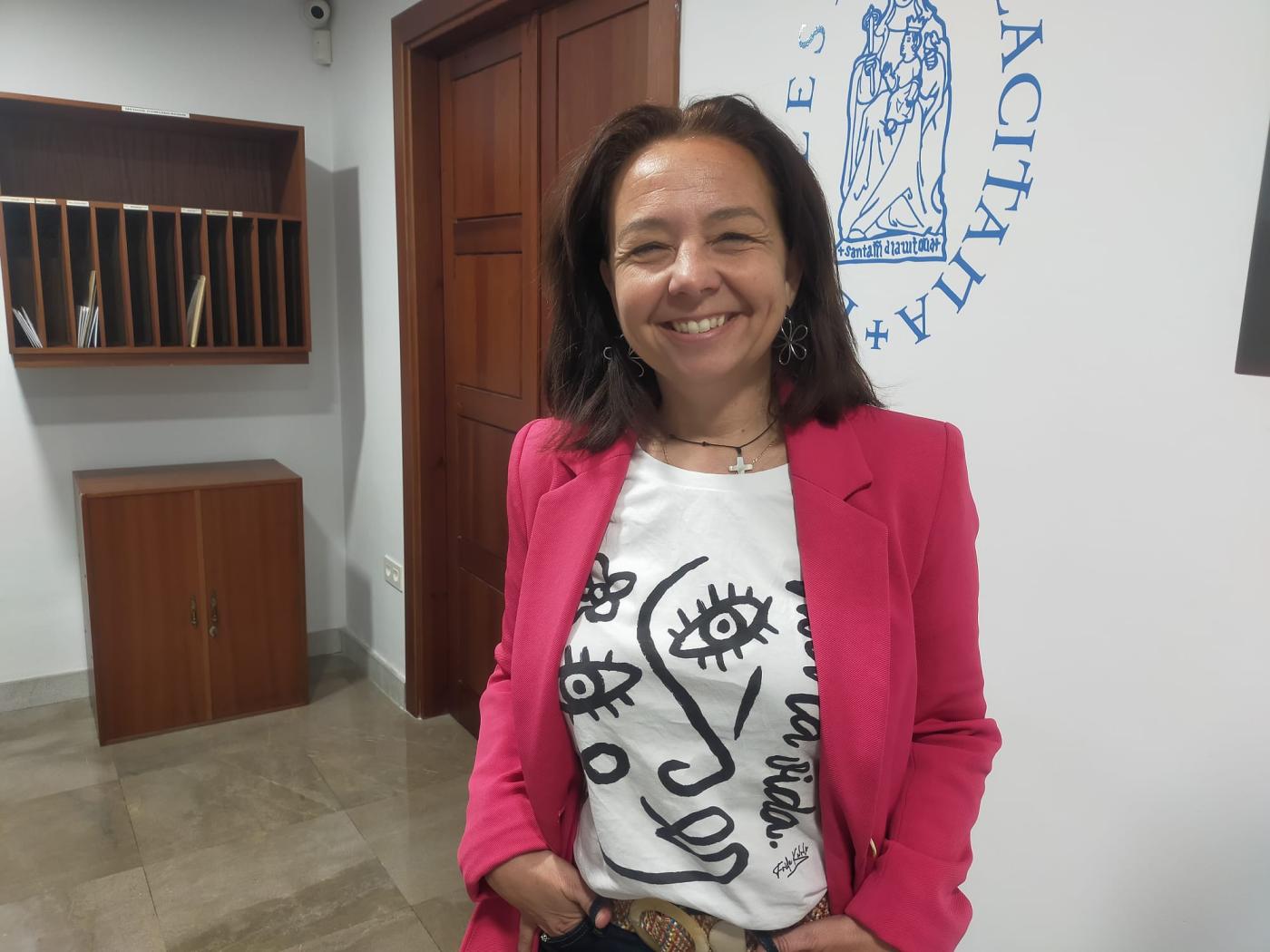 Paloma Saborido: «Mons. Fisichella nos anima a llevar a cabo nuestra misión en la Iglesia»