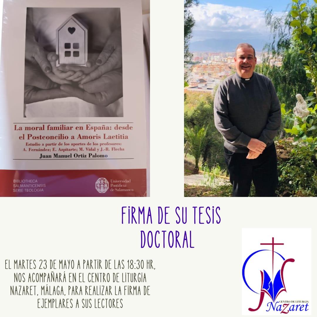 Juan Manuel Ortiz Palomo firma ejemplares de su nuevo libro en la Librería Nazaret