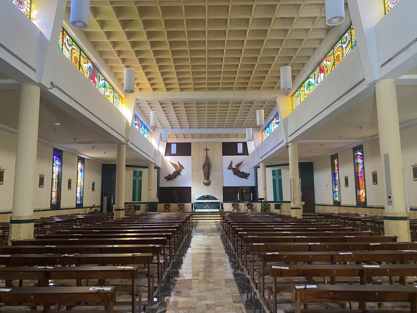 Templo de Santa María de la Amargura, en Málaga, antes de la última intervención
