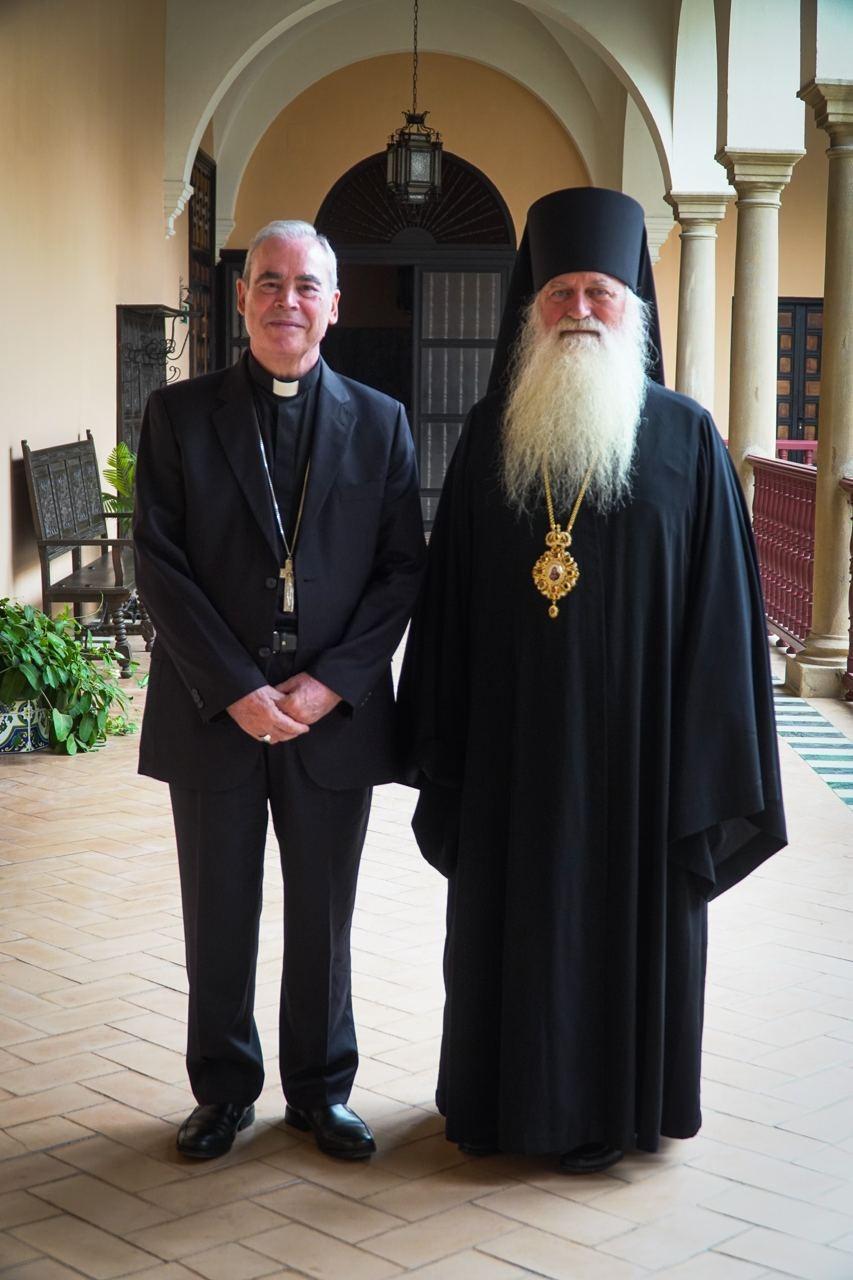 El Obispo de Málaga recibe a Mons. Veniamin, vicario de la Iglesia Ortodoxa de Ucrania
