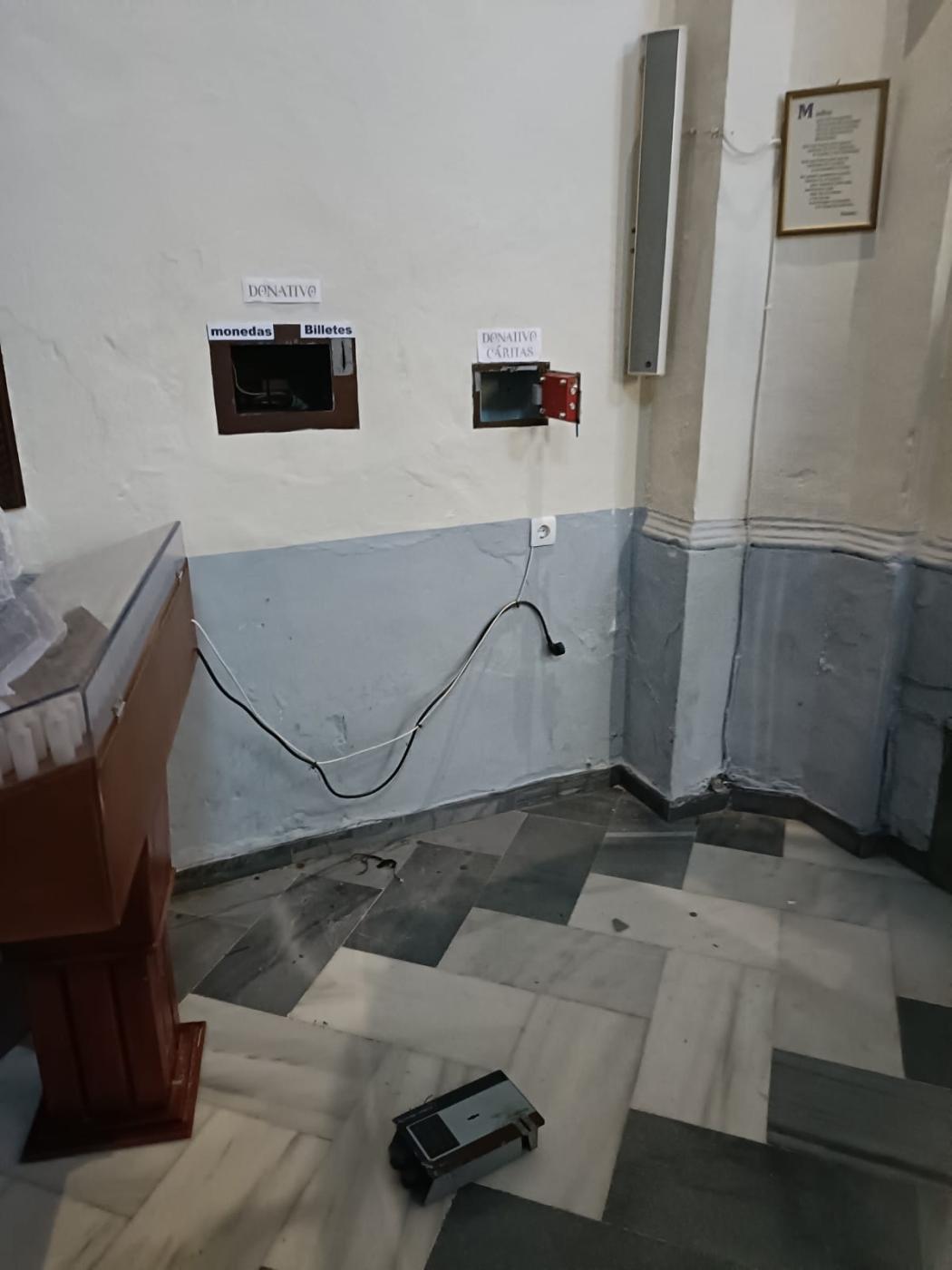 Estado de los cepillos tras el acto vandálico