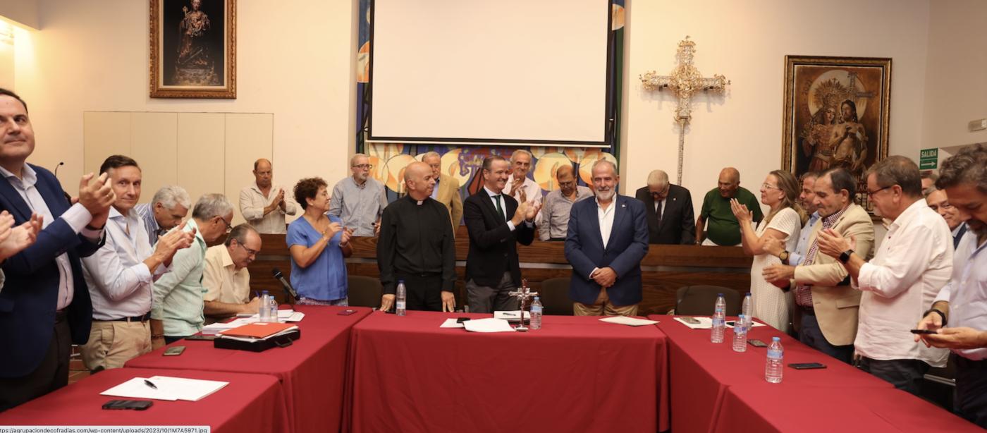 José Carlos Garín, nuevo presidente de la Agrupación de Cofradías de Semana Santa de Málaga