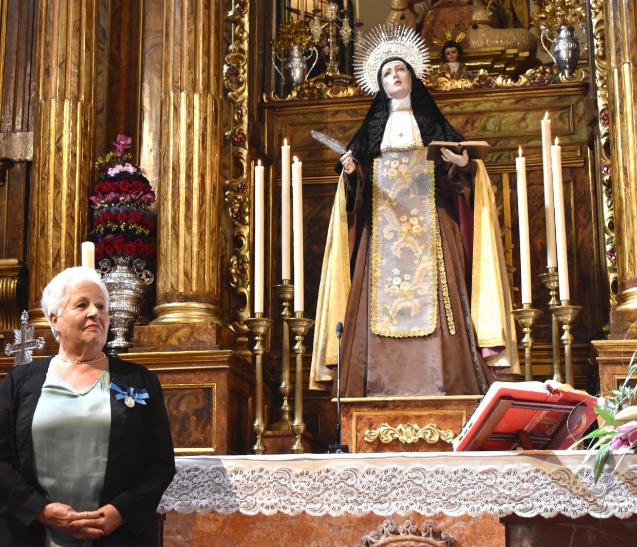 Angelines Fernández Garrido durante la celebración // JUAN DURÁN
